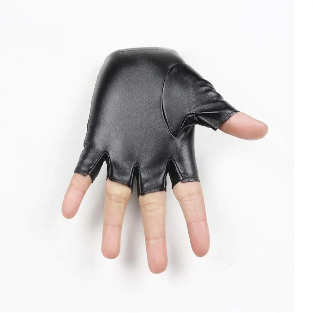 DOMEN-guantes sin dedos de cuero sintético Unisex, equipo de equitación, conducción, Fitness, gimnasia, motocicleta