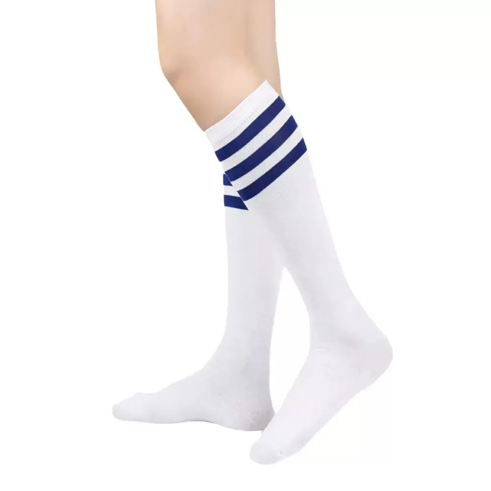 Calcetines Rayados Mujer Rodilla Moda JK Academy Deportivos
