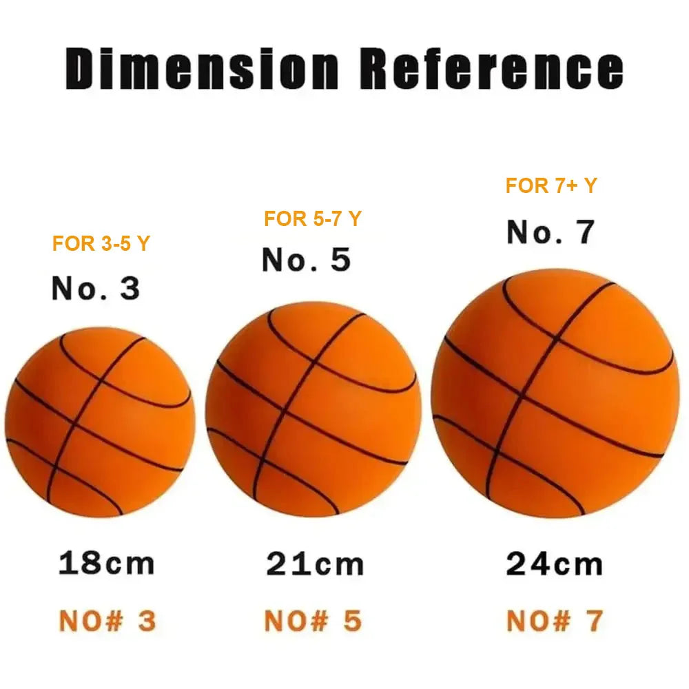 Baloncesto Silencioso para Niños - Espuma Ligera, Rebote Suave - Juguete Deportivo Indoor