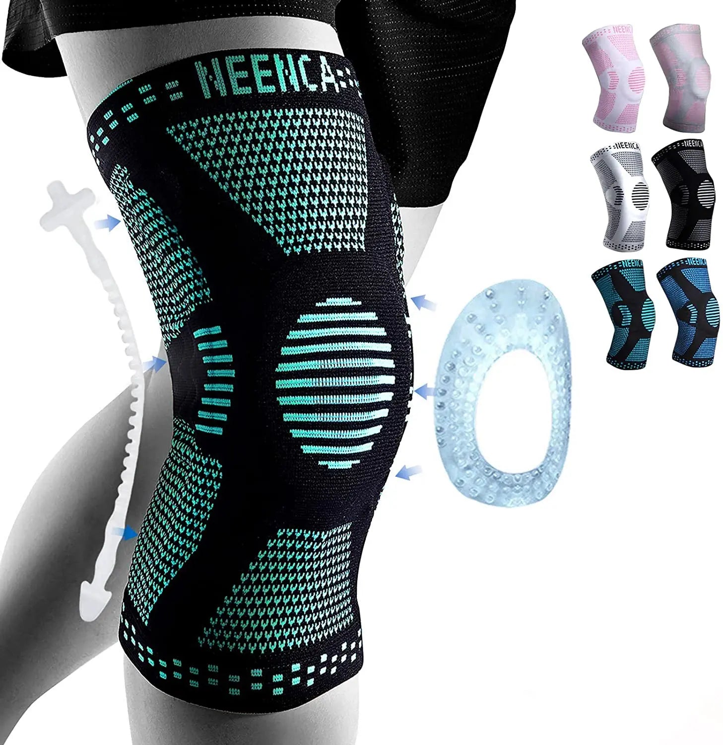 Rodillera NEENCA Cobre Gel Estabilizador Dolor Rodilla | Alivio Deportivo