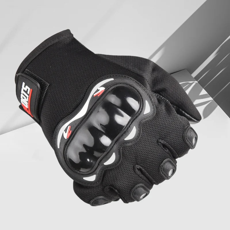 Guantes de dedo completo para bicicleta para hombre, pantalla táctil, deportes todoterreno al aire libre, protección para ciclismo, guantes anticaída para motocicleta