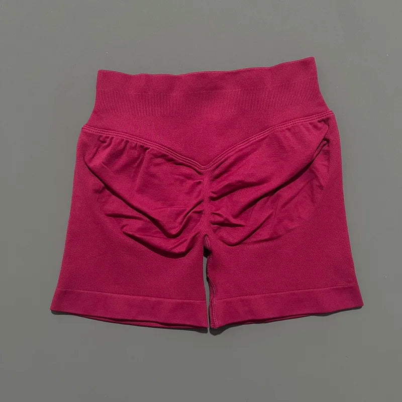 Shorts Deportivos HISTELLO 4.5" Mujer Push-Up Sin Costuras