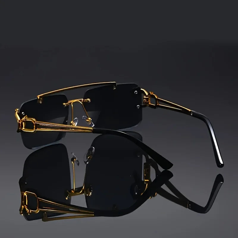 Alchitino photochromic sunglasses with white frames, designed for sports and travel, featuring adjustable lenses for outdoor activities.