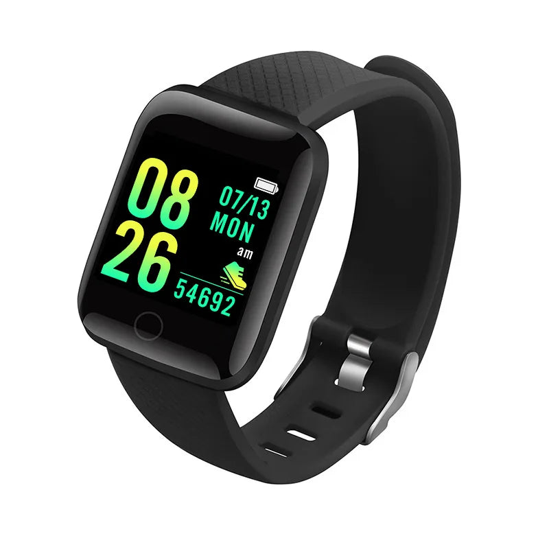 Chaonb smart watch for men and women with fitness monitor and call features, compatible with Android and iOS devices.