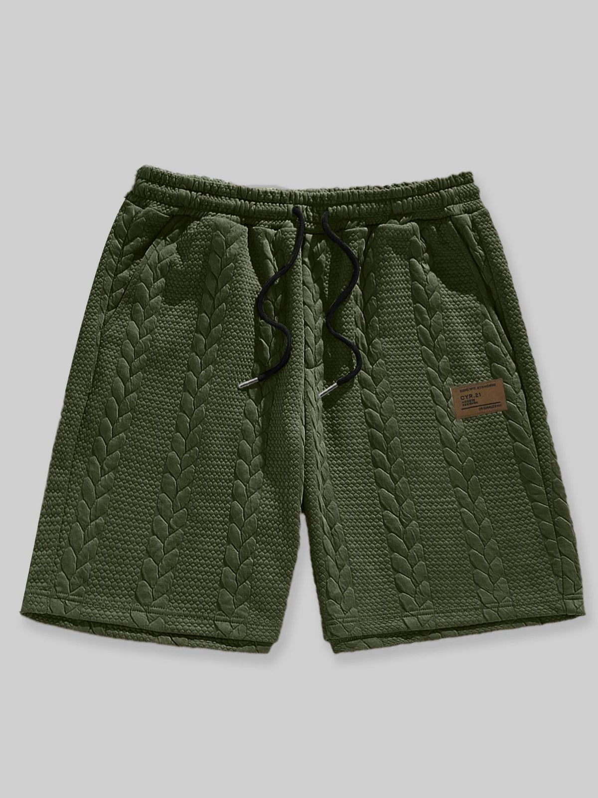 White men's summer breathable shorts by CONJUESS, 5-inch inseam, lightweight and comfortable for warm weather.