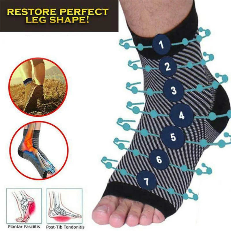 Vita-Wear compression socks for men and women, in large XL size, featuring supportive elastic fabric for improved circulation.