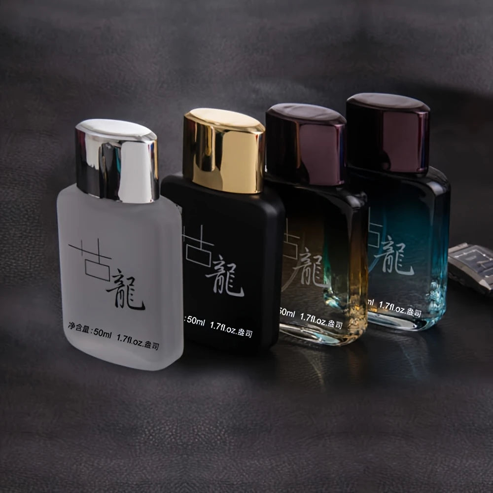 Colonia Royal & Black Dragon for men in 50ml bottle, featuring elegant packaging and dark, sophisticated fragrance design.