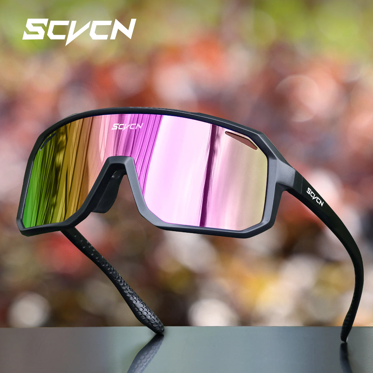 UV400 cycling sunglasses by Corporación Turística, sporty outdoor sunglasses for running, hiking, driving, and MTB for men and women.