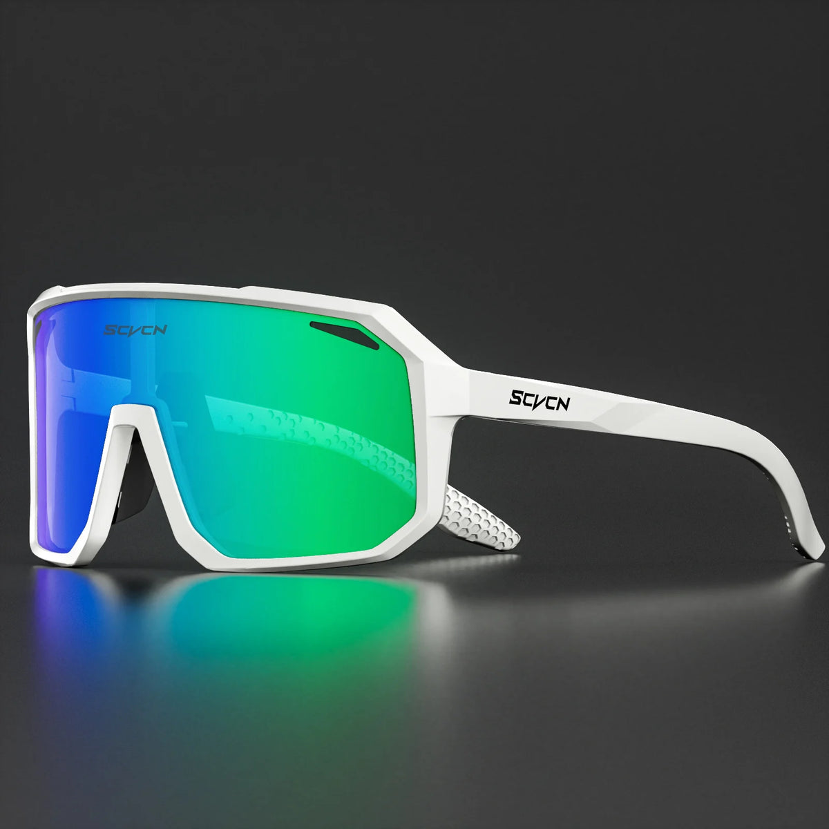 UV400 cycling sunglasses by Corporación Turística, sporty outdoor glasses for running, hiking, and MTB riding for men and women.