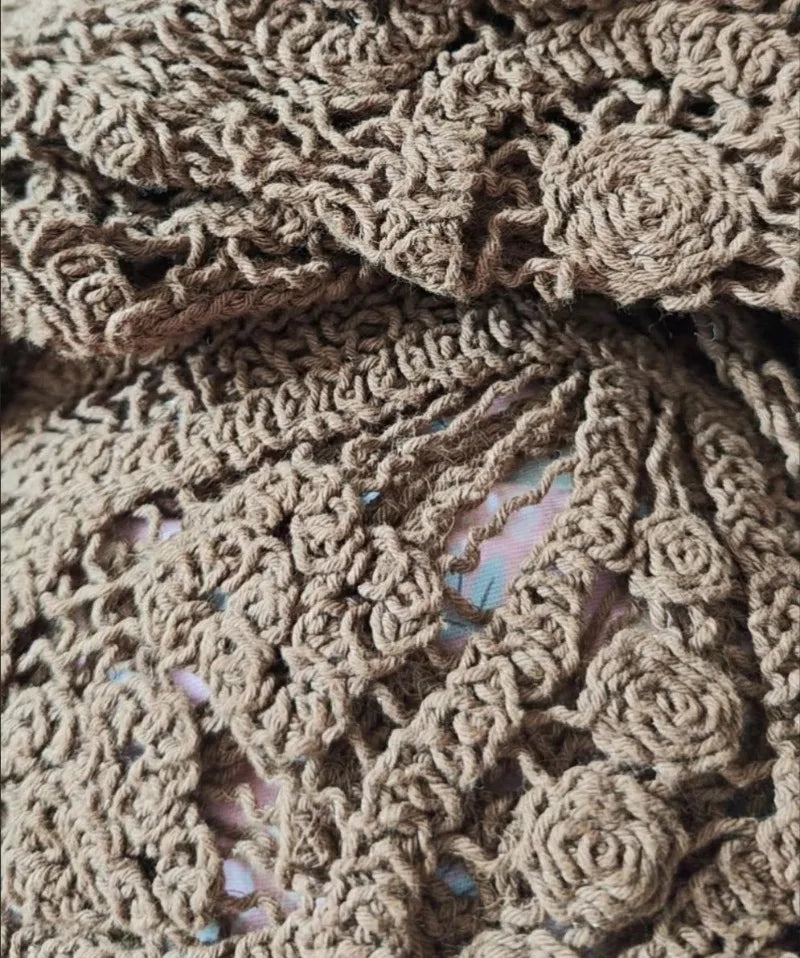 Lightweight summer knit sweater for women by Corporación Turística, featuring a delicate open-knit design in a casual style.