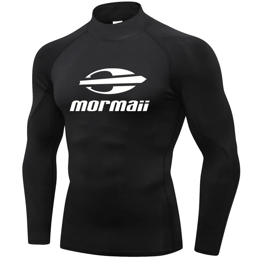 Men's swimming shirt and swimwear set by Corporación Turística, navy blue, lightweight, suitable for water activities.