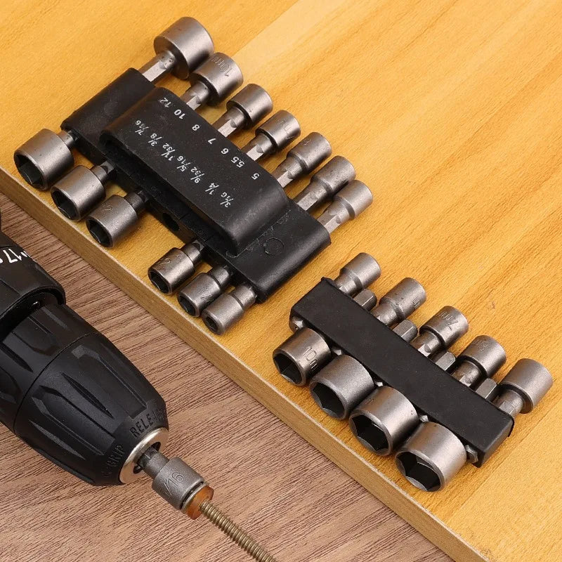 Set of 9/14 hexagonal drill bits by Corporación Turística, precision tool for drilling applications, shown in image.