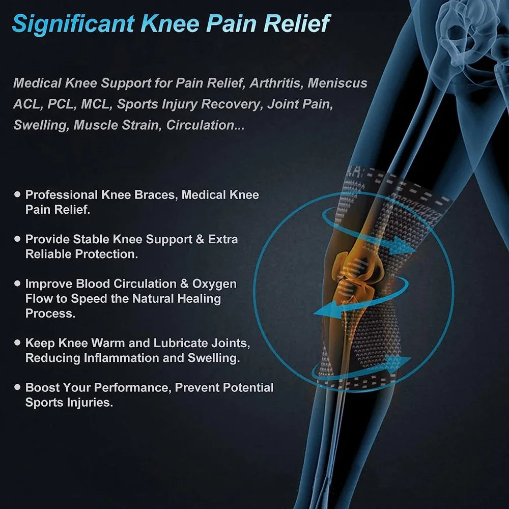 Beige athletic knee brace with compression for sports, designed to protect the kneecap and support joint stability.