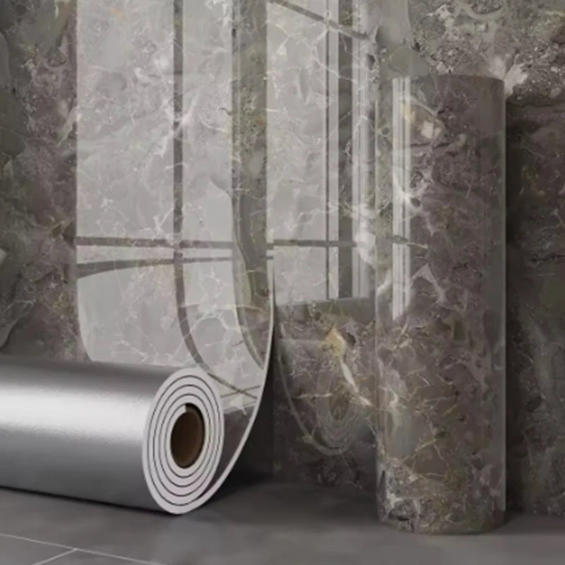 Self-adhesive marble foam wallpaper roll by Corporación Turística, featuring a realistic marble design for wall decoration.