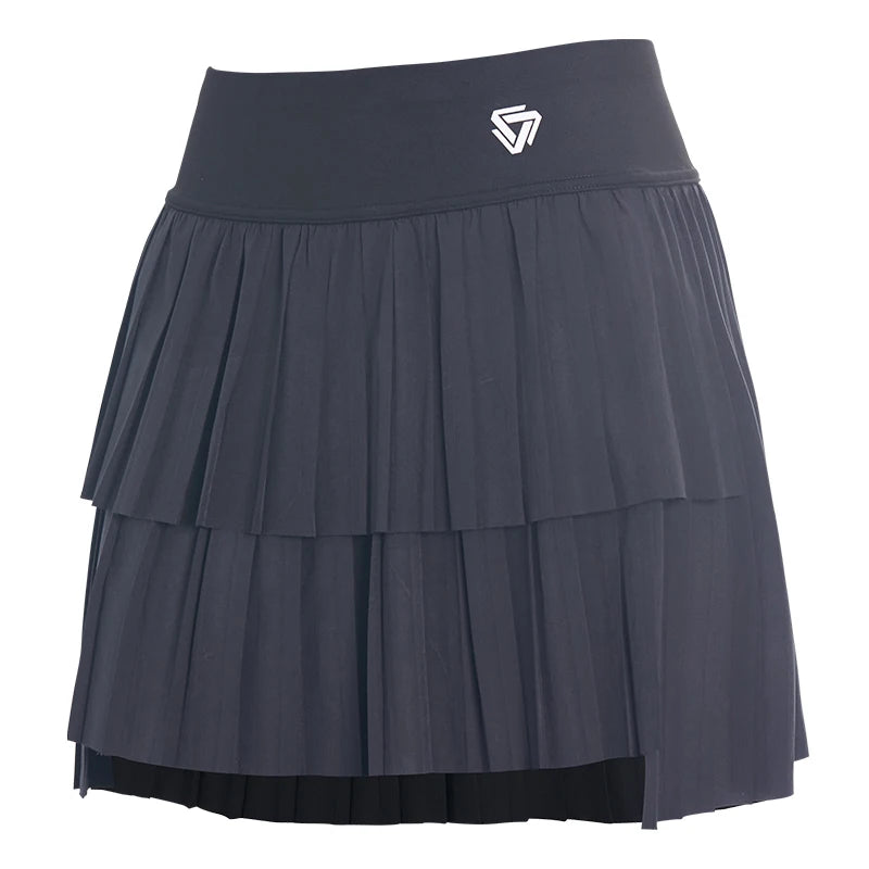 Mint green women's pleated sports miniskirt from Corporación Turística, ideal for tennis and athletic activities.