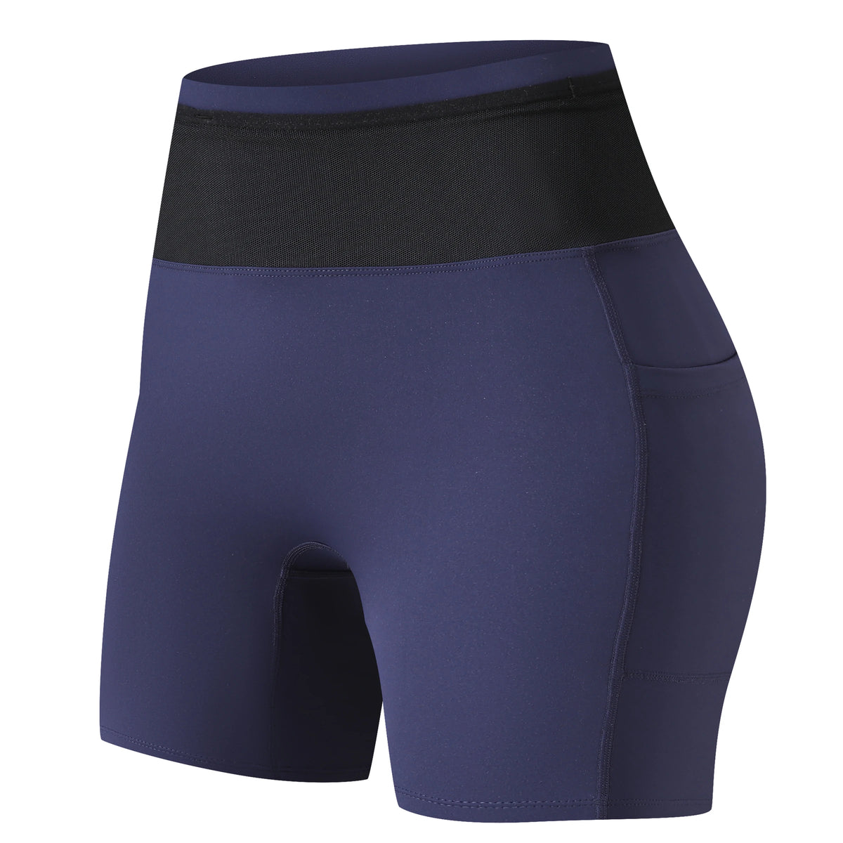 Women's marathon compression shorts by Corporación Turística in gray-blue, featuring a snug fit for athletic performance.