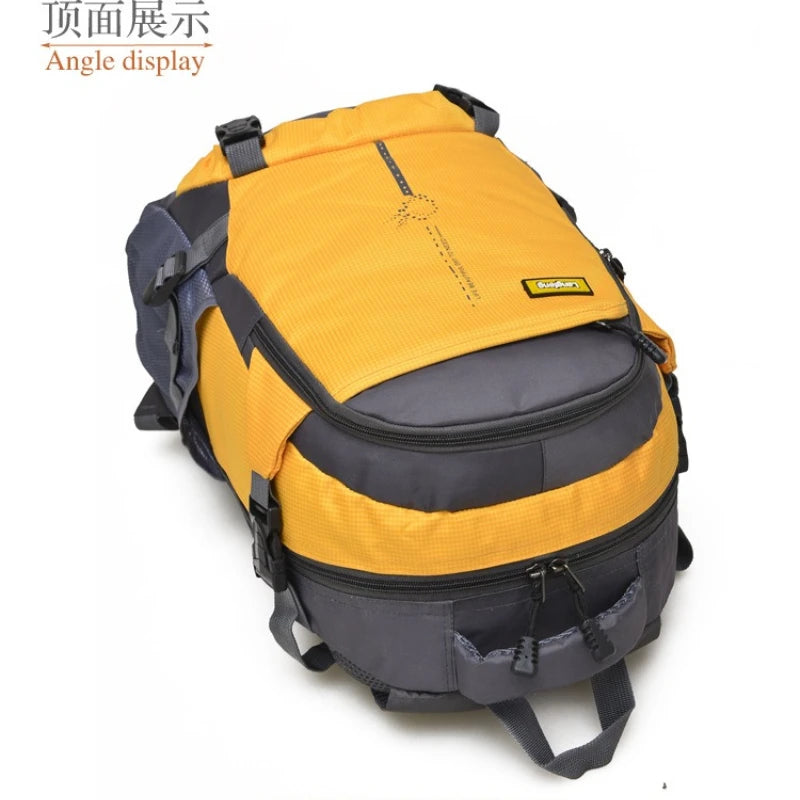 Purple 25L waterproof backpack from Corporación Turística with large capacity, ideal for outdoor and travel use.