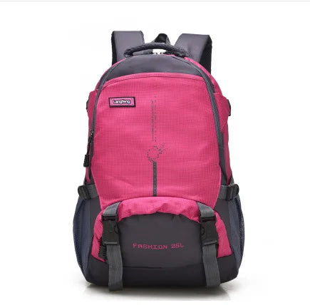 Purple 25L waterproof backpack from Corporación Turística, featuring a large capacity for outdoor or travel use.