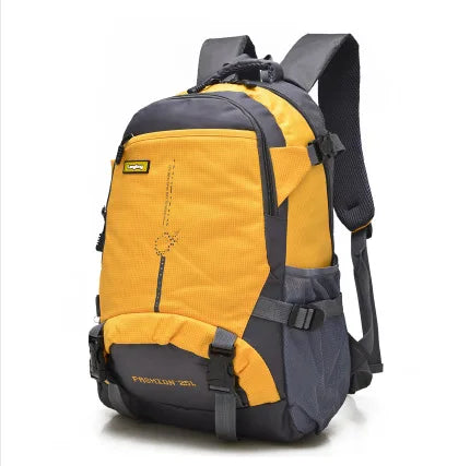 Purple 25L waterproof backpack by Corporación Turística featuring large capacity for outdoor travel and daily use.
