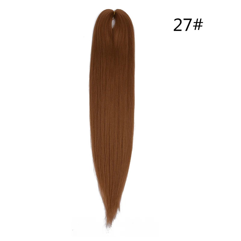 Miss Rola synthetic 26-inch Kanekalon hair extension, 75g, shown in natural black color on a mannequin head.