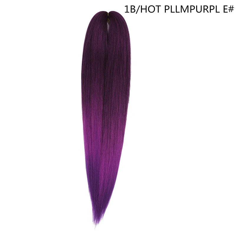 Miss Rola synthetic hair extension, 26 inches long, 75g weight, Kanekalon fiber, shown in a natural black color.