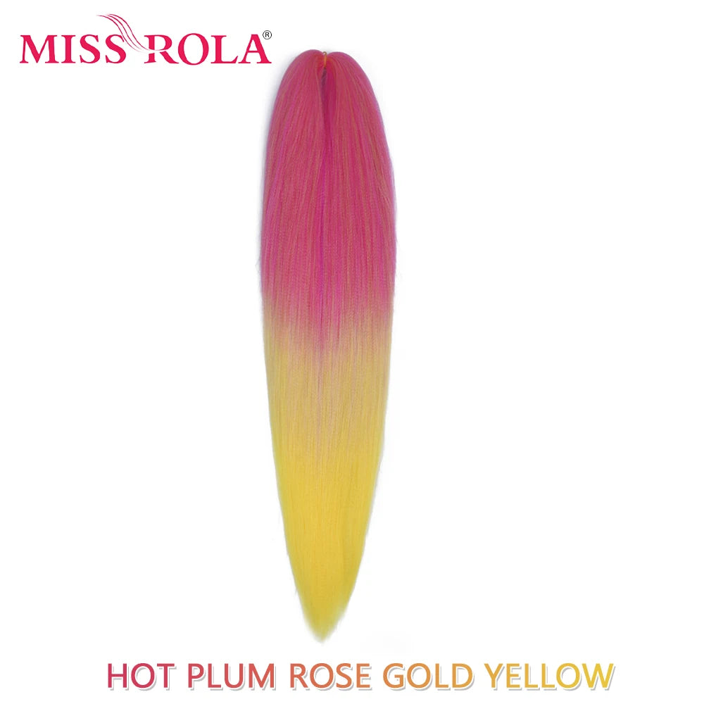 Miss Rola synthetic 26-inch Kanekalon hair extensions, 75g, with natural-looking, textured synthetic hair for styling.