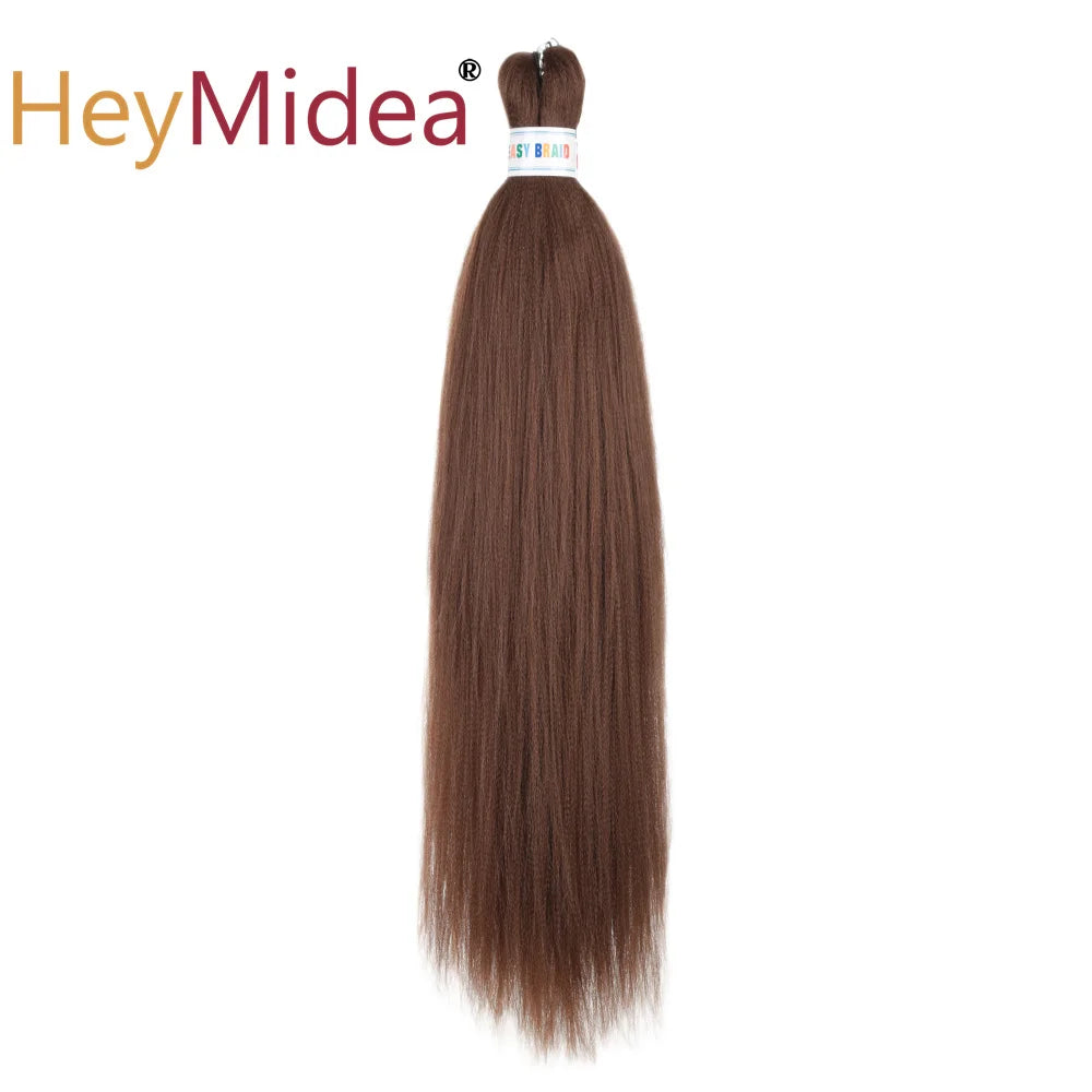 Synthetic 26-inch hair extensions from Corporación Turística, showing long, straight hair strands in a natural style.