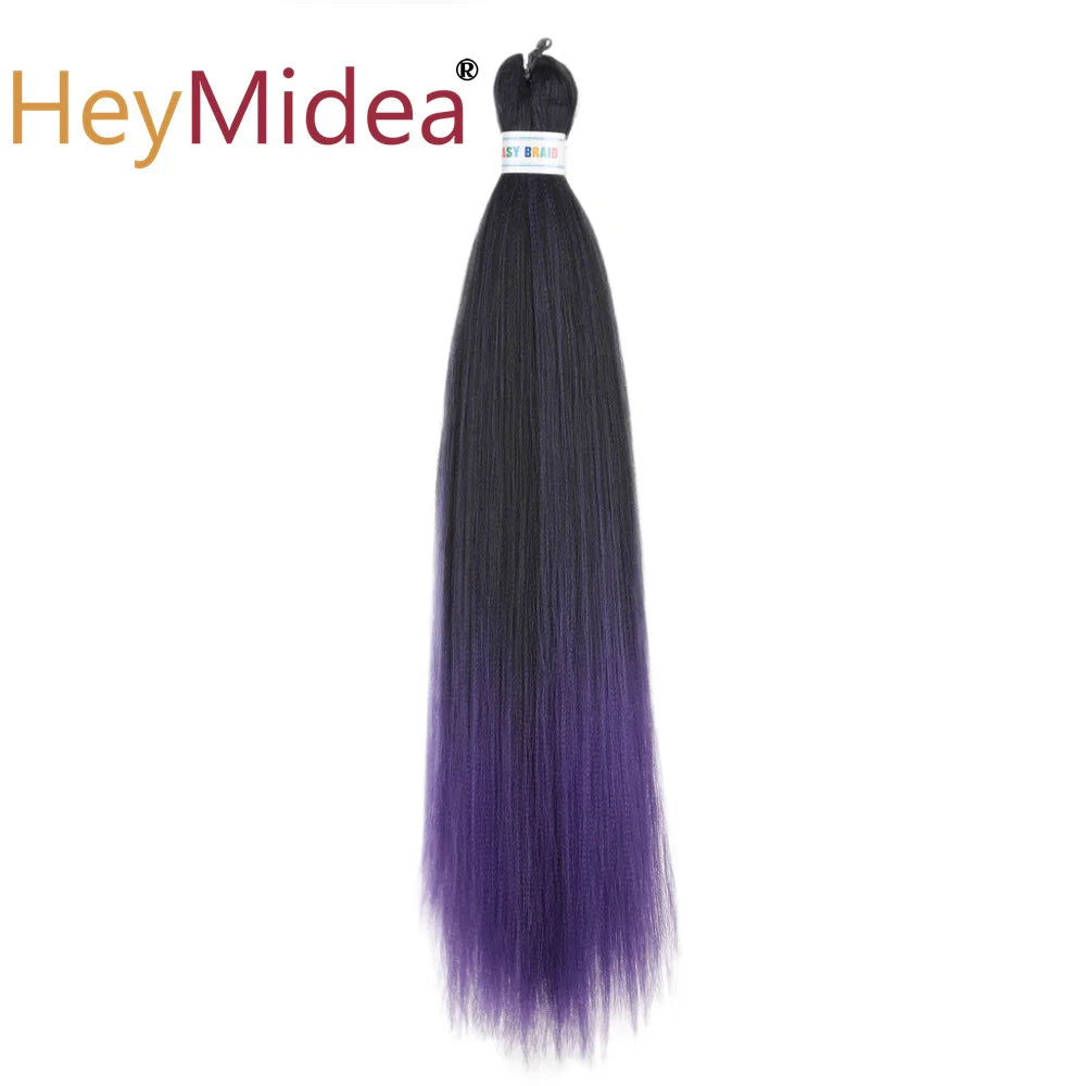 Synthetic 26-inch hair extensions from Corporación Turística, showing long, straight, lightweight hair for styling.