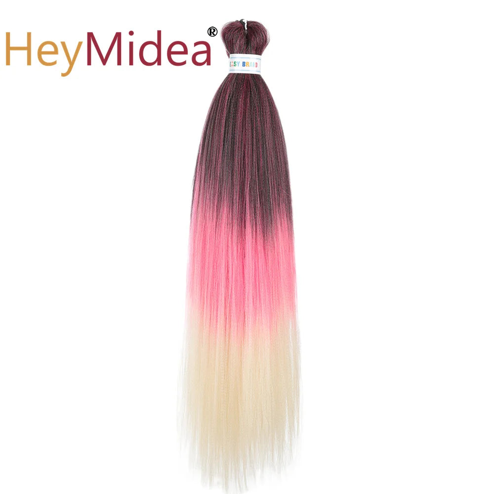 Synthetic 26-inch hair extensions from Corporación Turística, shown in a single pack with long, straight, shiny hair.