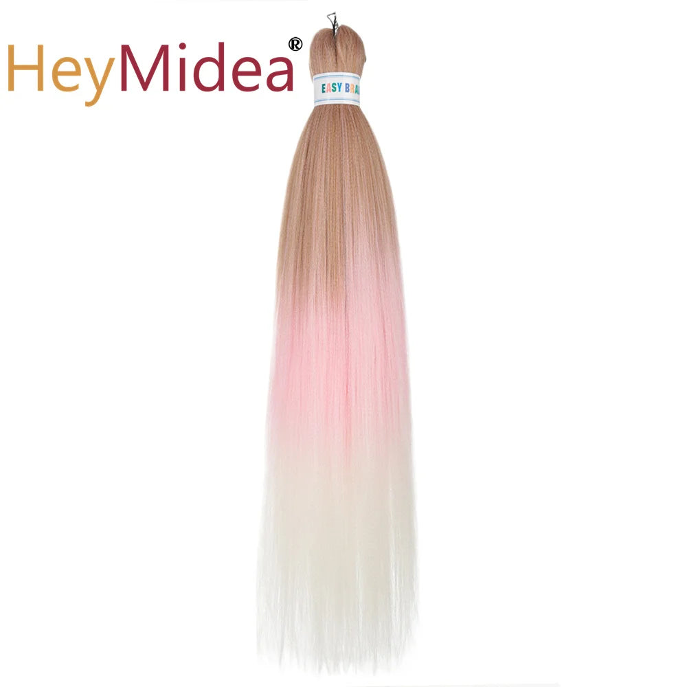 Synthetic 26-inch hair extensions from Corporación Turística, shown in a single pack with straight, shiny synthetic strands.