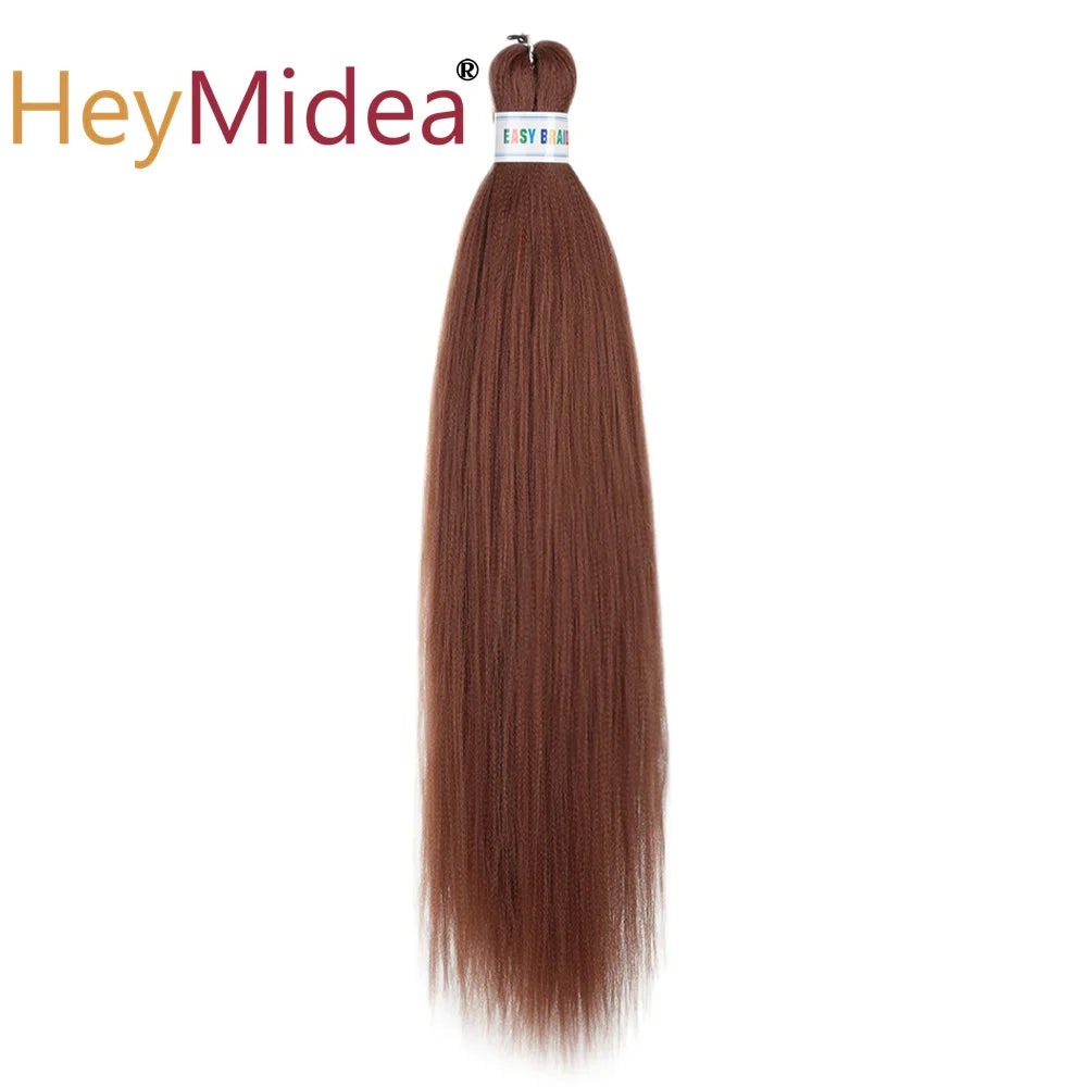 Synthetic 26-inch hair extensions from Corporación Turística, shown in a single pack with long, straight, black synthetic hair.