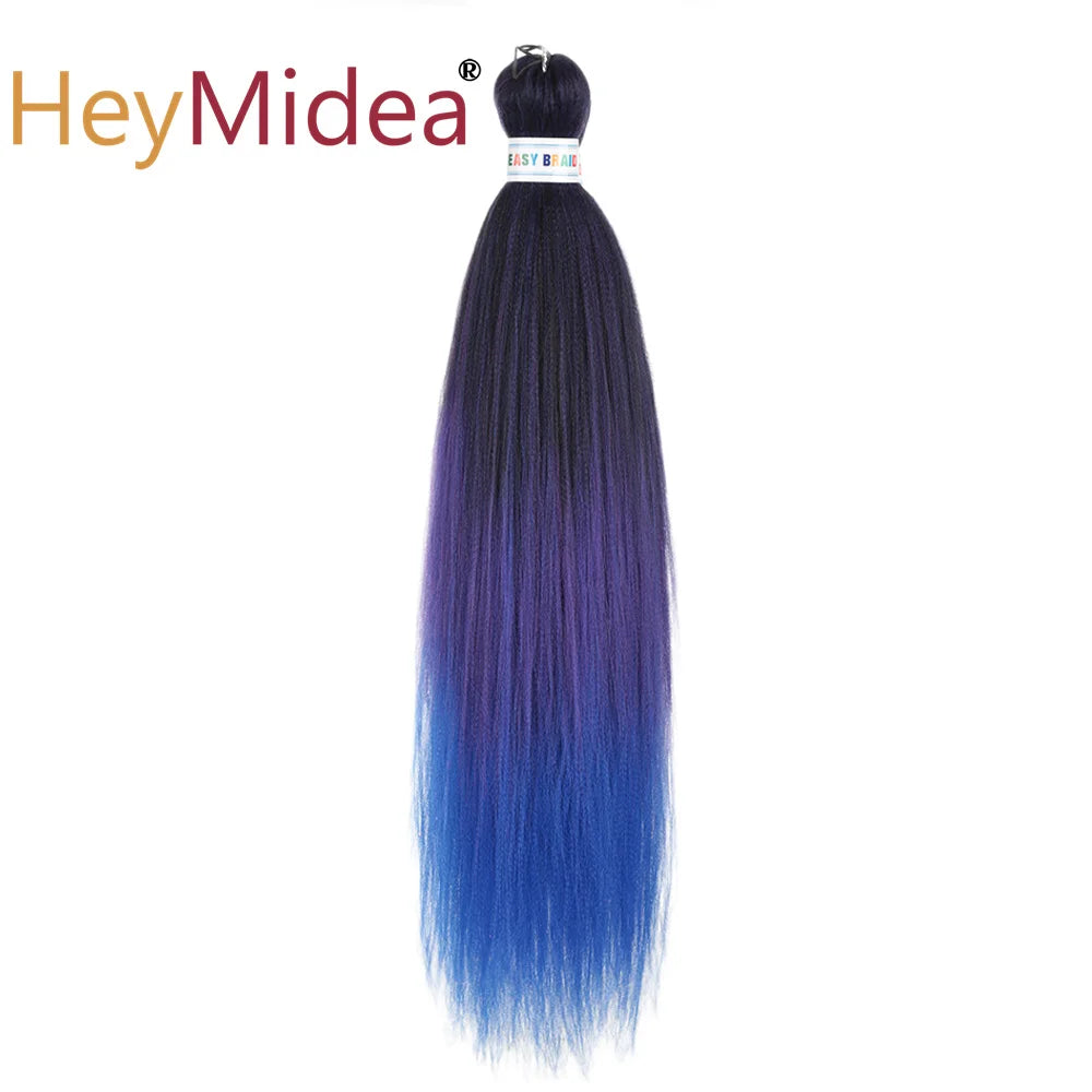 Synthetic 26-inch hair extensions pack from Corporación Turística, showing long, straight, and shiny synthetic hair strands.