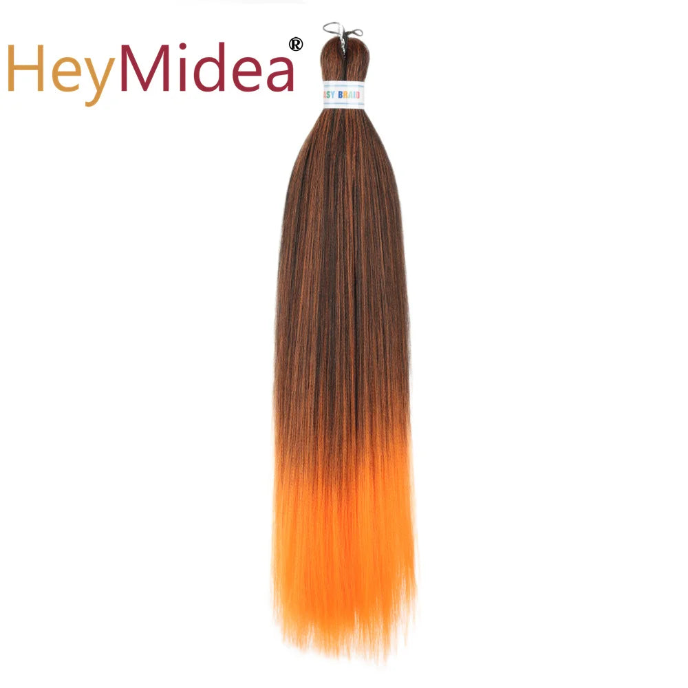 Synthetic 26-inch hair extensions from Corporación Turística, shown in a single pack with neatly styled long hair.