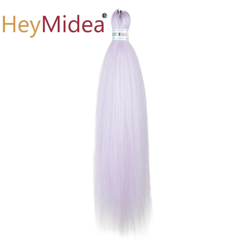 Synthetic 26-inch hair extensions from Corporación Turística, showing long, straight, shiny hair in a natural style.