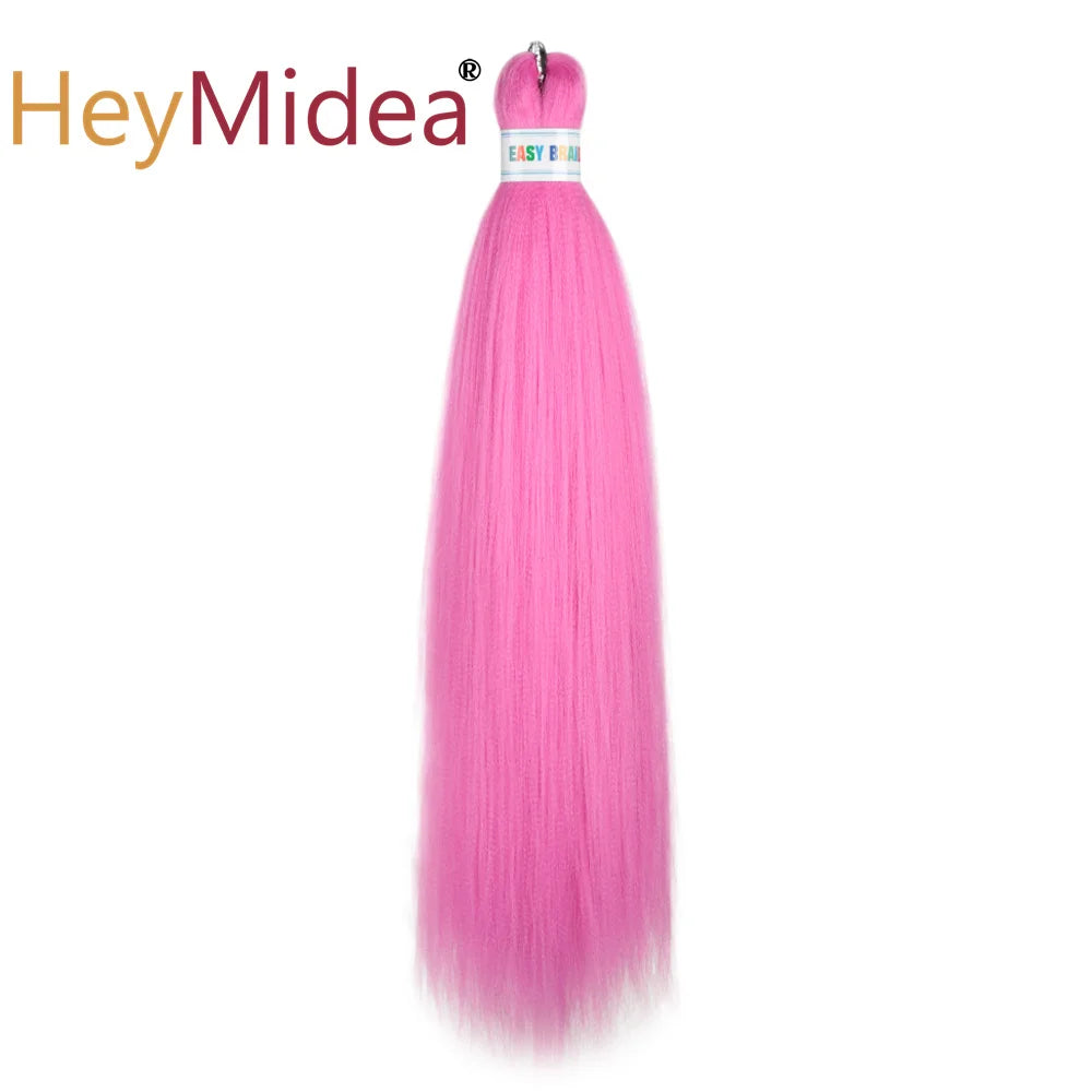 Synthetic 26-inch hair extensions from Corporación Turística, shown in a single pack with straight, shiny synthetic hair.