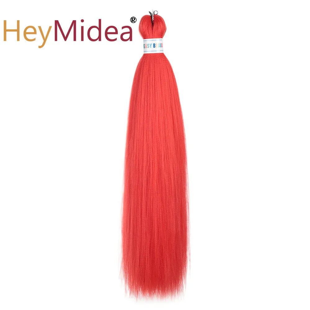 Long synthetic hair extensions, 26 inches, displayed in a single pack by Corporación Turística, showcasing shiny, straight strands.