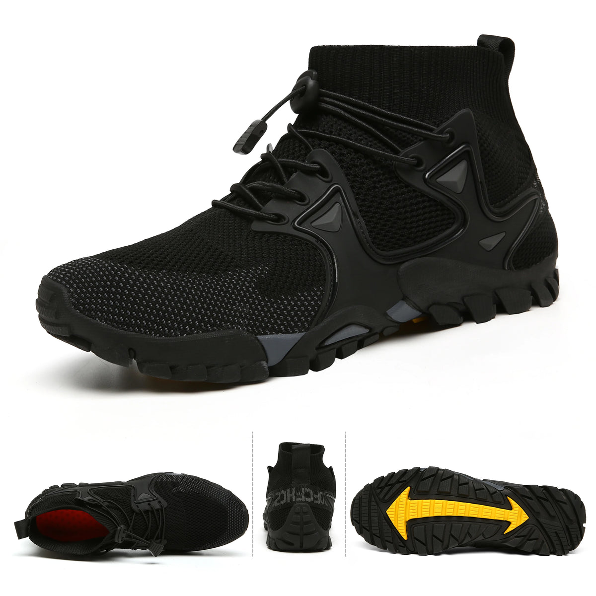 Black Oiaano men's summer casual shoes for men, suitable for beach and casual wear, shown in gray and size 46.