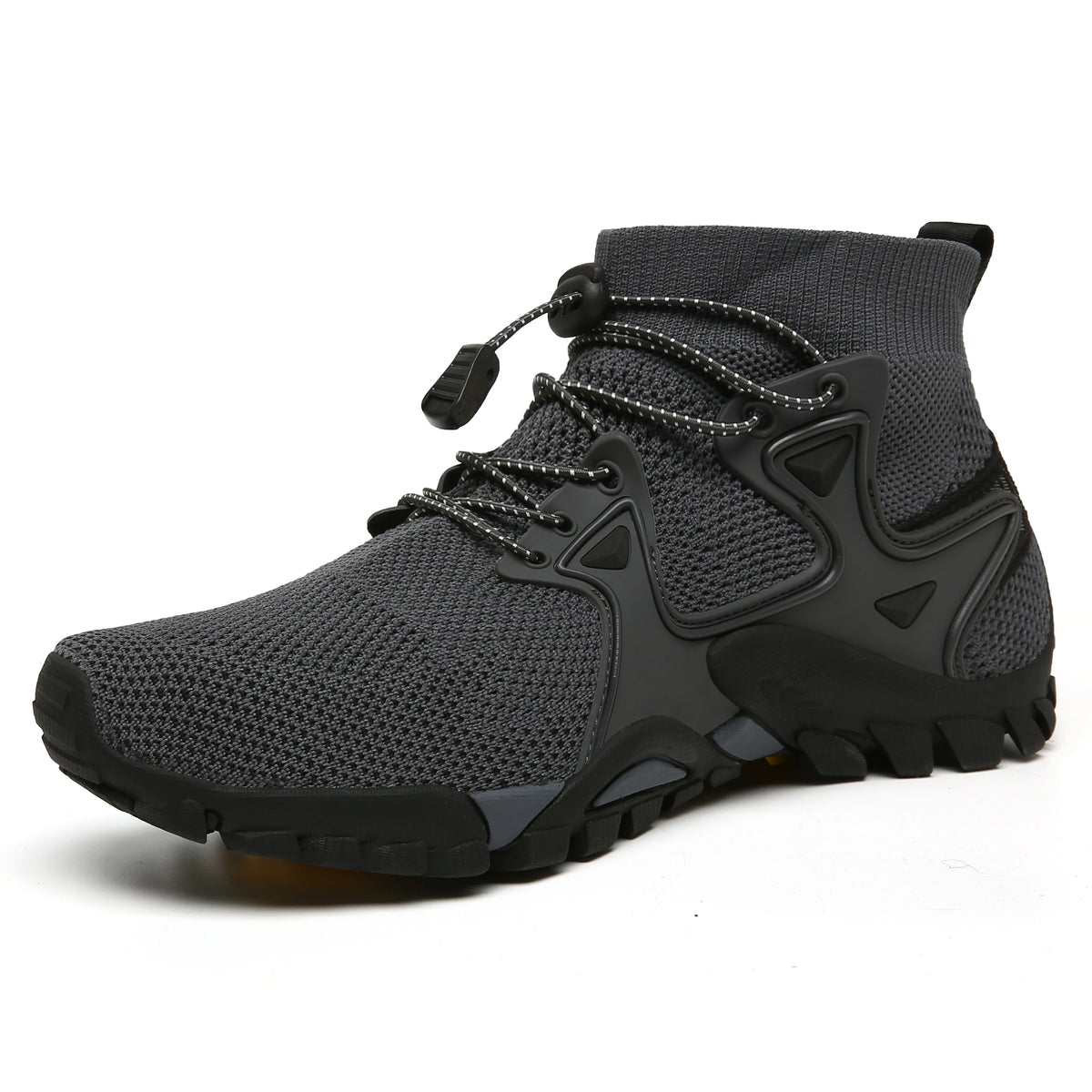Oiaano men's black casual summer shoes for men, suitable for beach and outdoor wear, shown in a relaxed style.