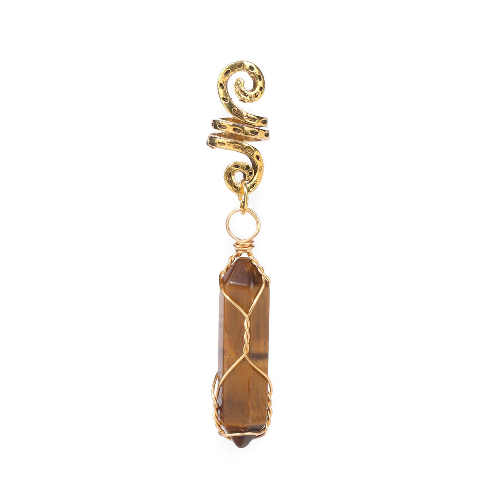 Set of three natural stone pendants for women and girls, featuring 4.72-inch jewelry accessories by Corporación Turística.