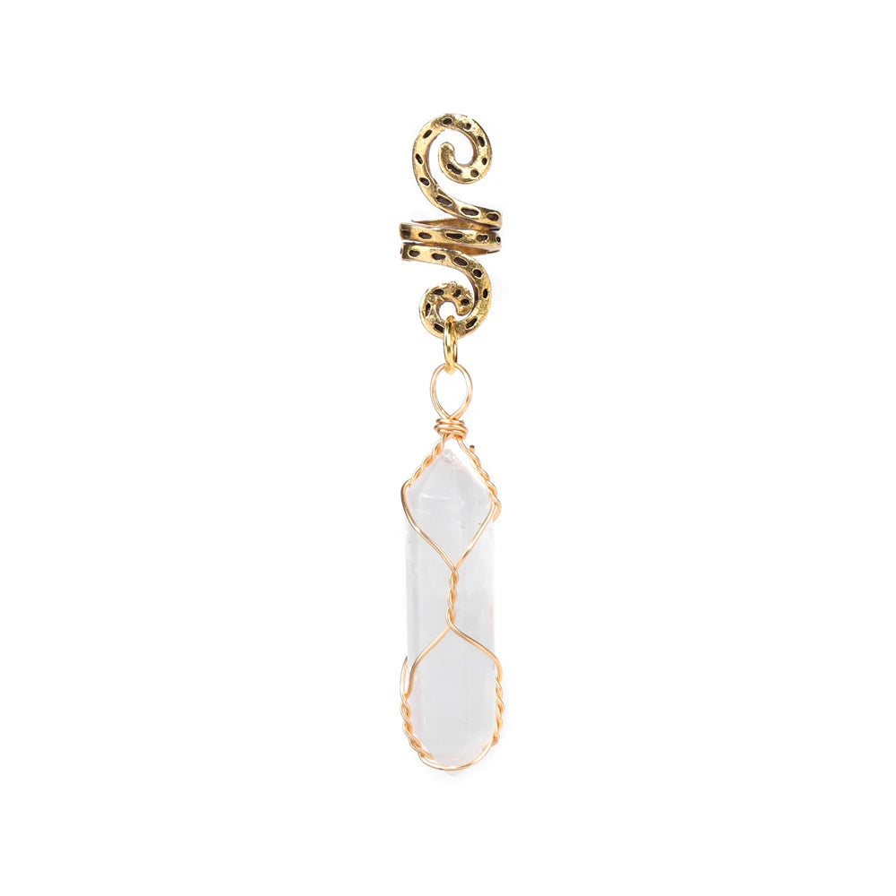 Natural stone pendant necklace for women and girls, featuring a 4.72-inch elegant jewelry piece by Corporación Turística.