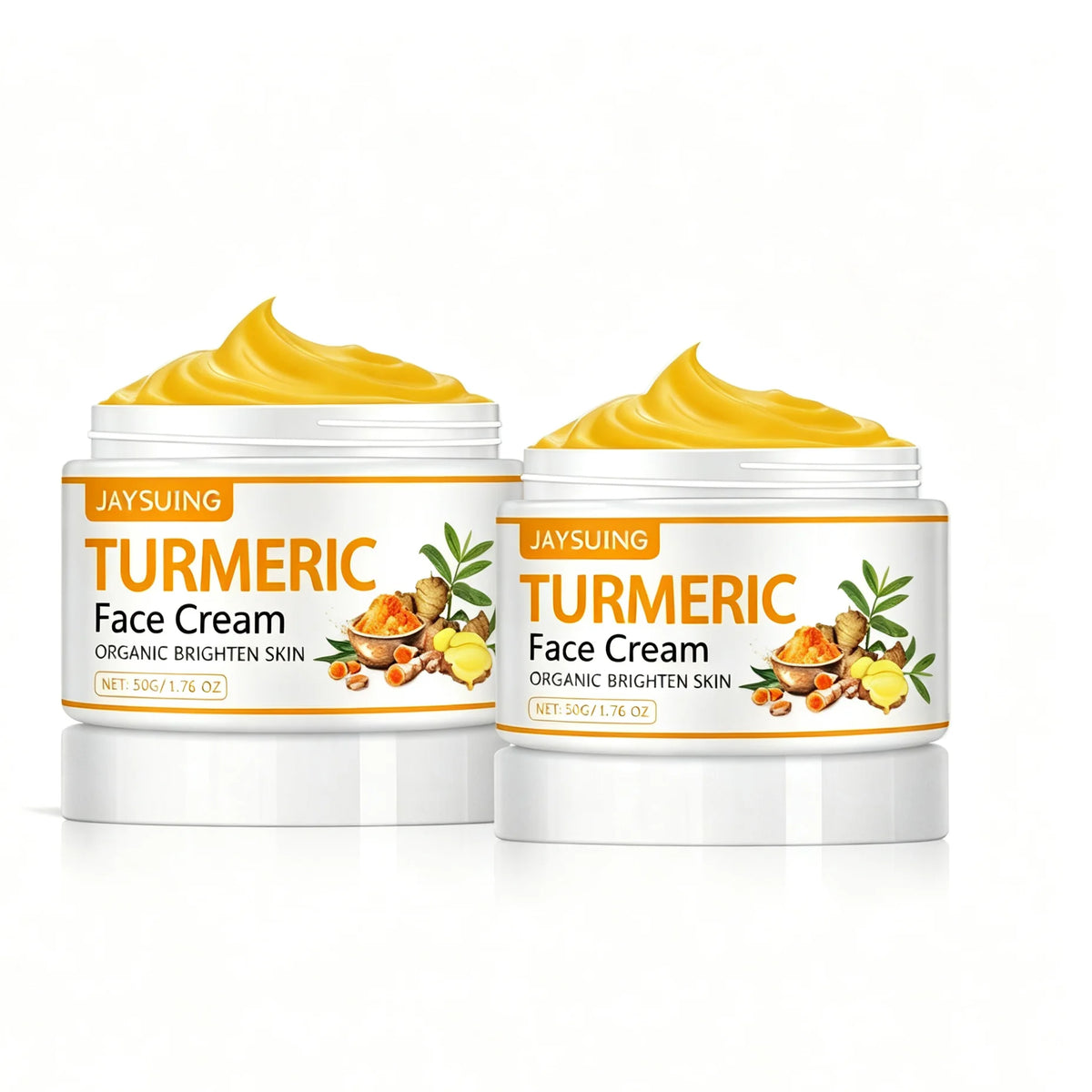 Cream facial rejuvenator with turmeric and antioxidants in a 50g jar, by Corporación Turística, for skincare and anti-aging.