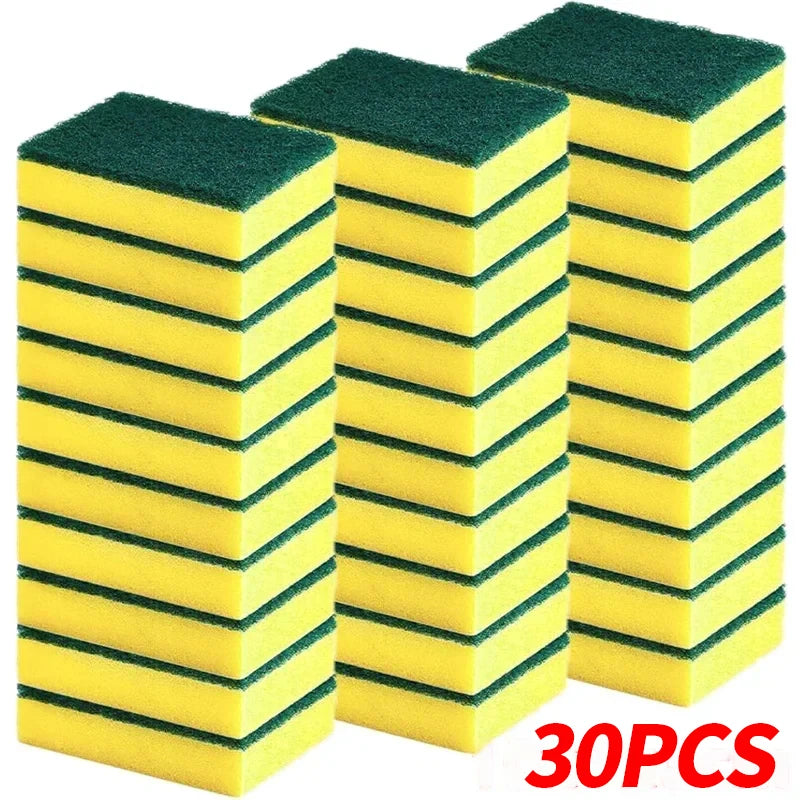 Set of 50 double-sided magic cleaning sponges from Corporación Turística, highly absorbent and versatile for cleaning surfaces.