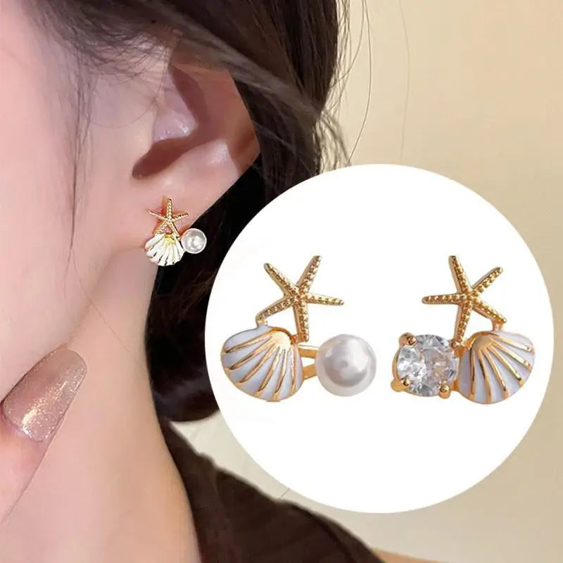 Silver 92% crystal hollow swan earrings featuring delicate needle design, elegant jewelry from Corporación Turística.