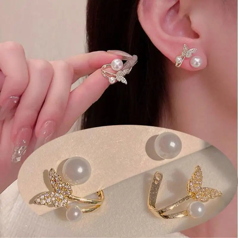 Silver 92% crystal hollow swan earrings with needle design, featuring elegant green crystal accents and intricate craftsmanship.