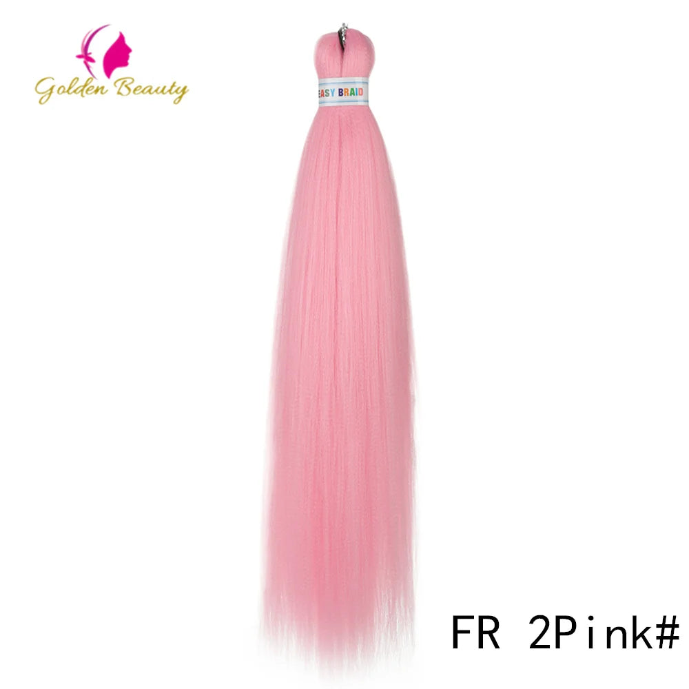 Colorful 26-inch synthetic pre-stretched jumbo hair extension from Corporación Turística, displayed in vibrant shades.