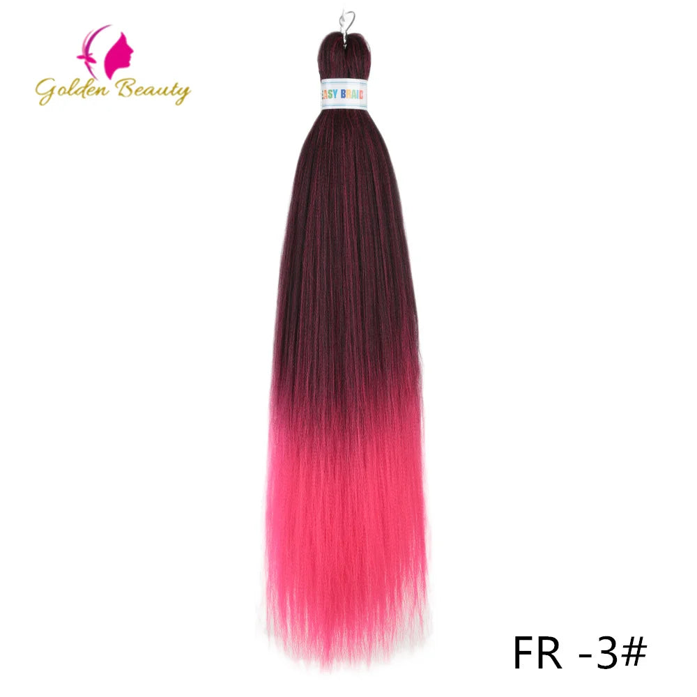 Colorful 26-inch pre-stretched synthetic hair jumbo bundle by Corporación Turística, displayed in vibrant hues for craft or costume use.