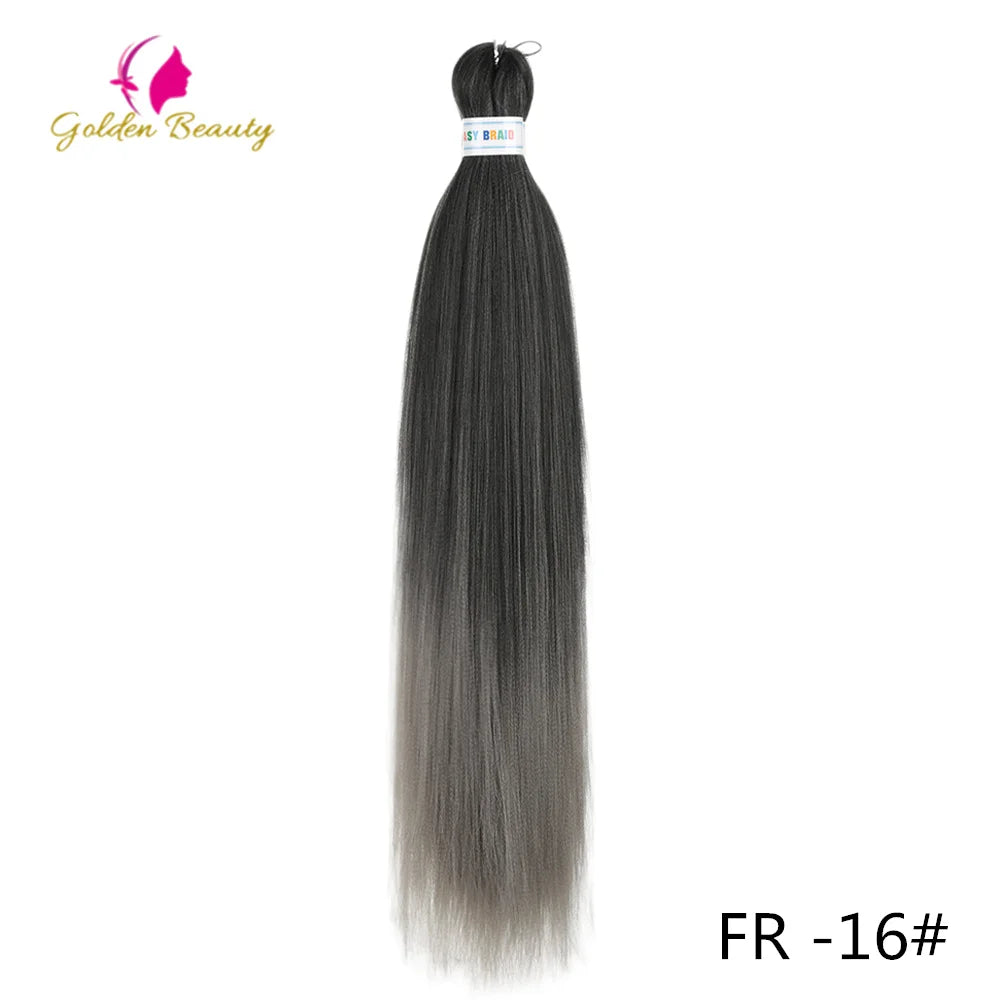 Colorful 26-inch pre-stretched synthetic hair jumbo bundle for hair extensions, by Corporación Turística.