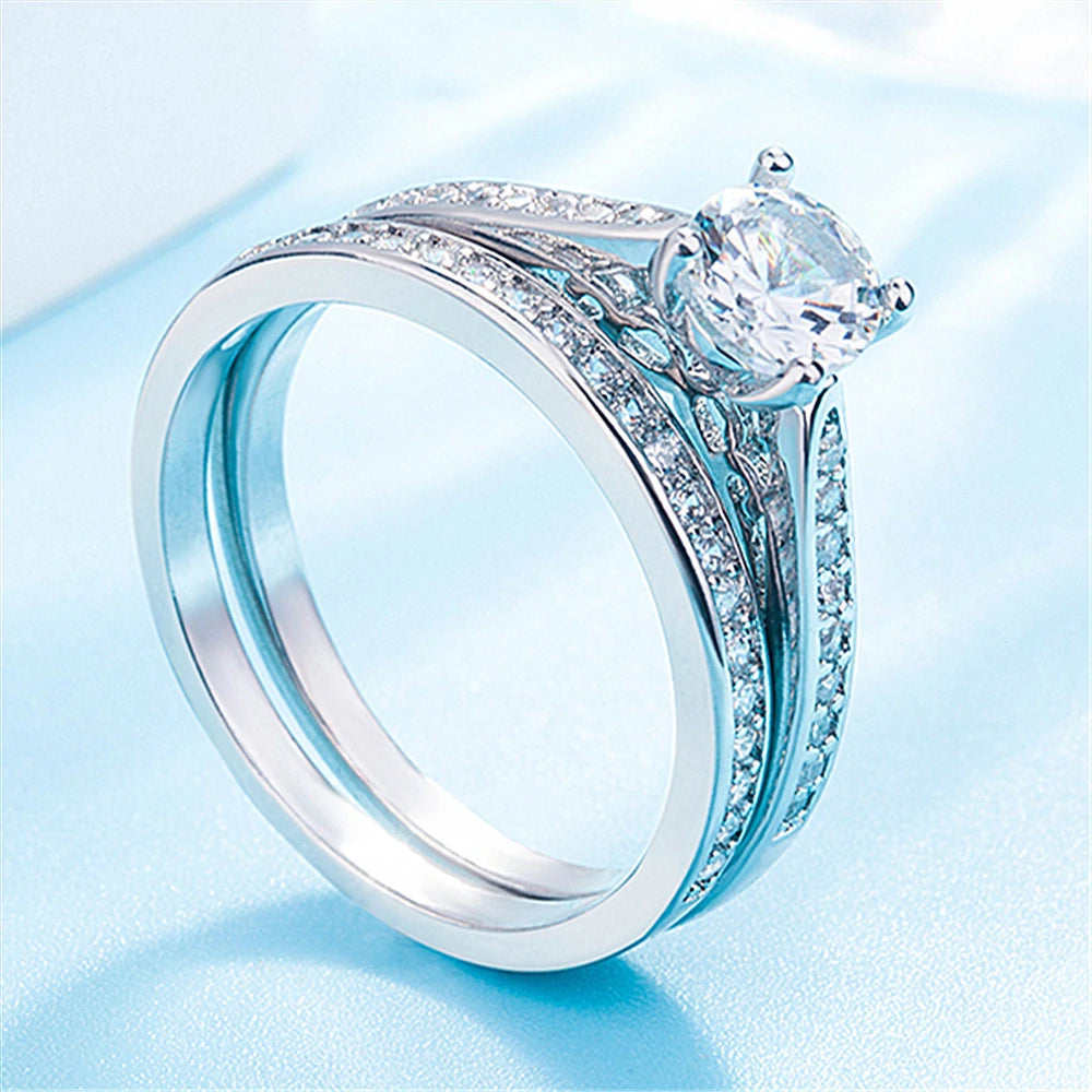 Sterling silver 925 ring with zirconia inlays, showcasing intricate craftsmanship and elegant design.