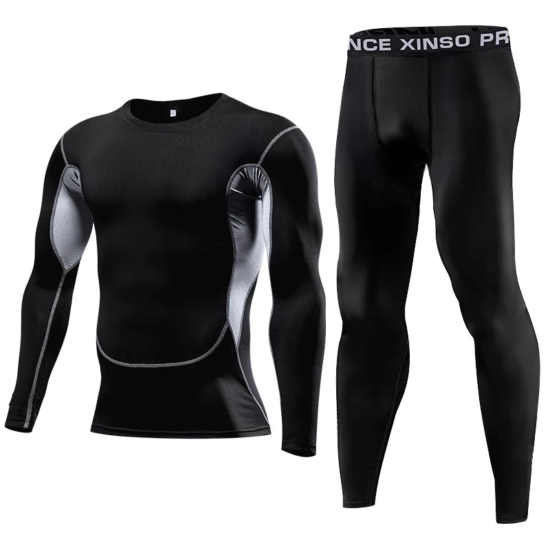 Men's compression sports outfit by Corporación Turística, full-body athletic suit designed for active wear and performance.