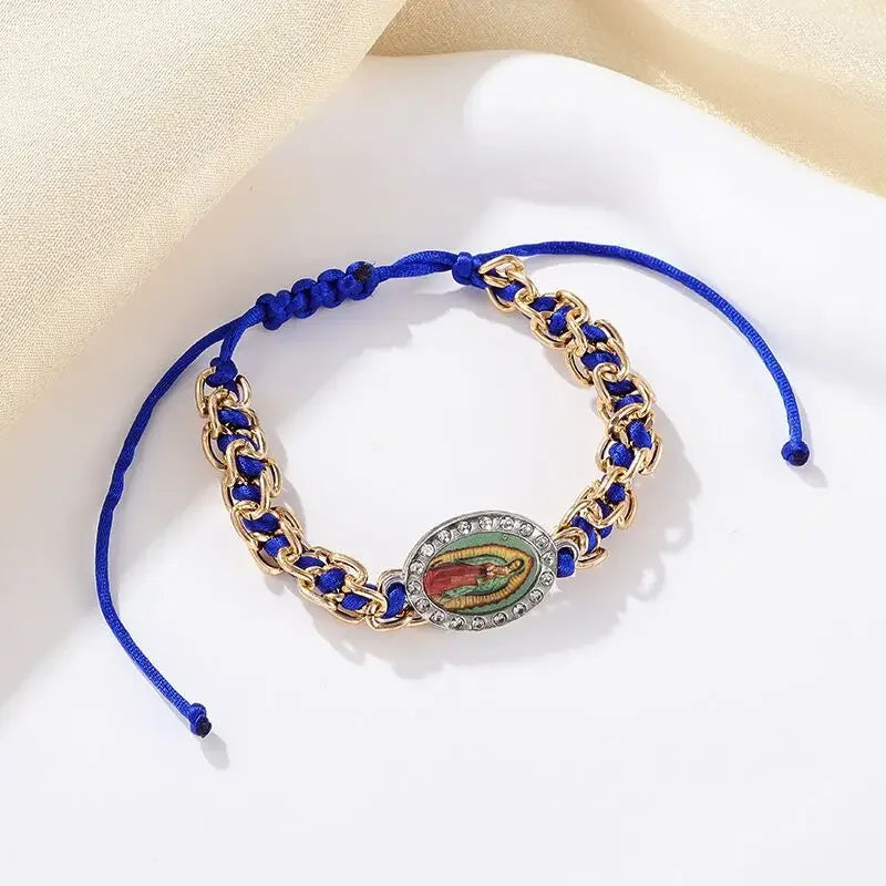 Elegant fashion crystal gemstone bracelet with colorful rainbow design, crafted by Corporación Turística.